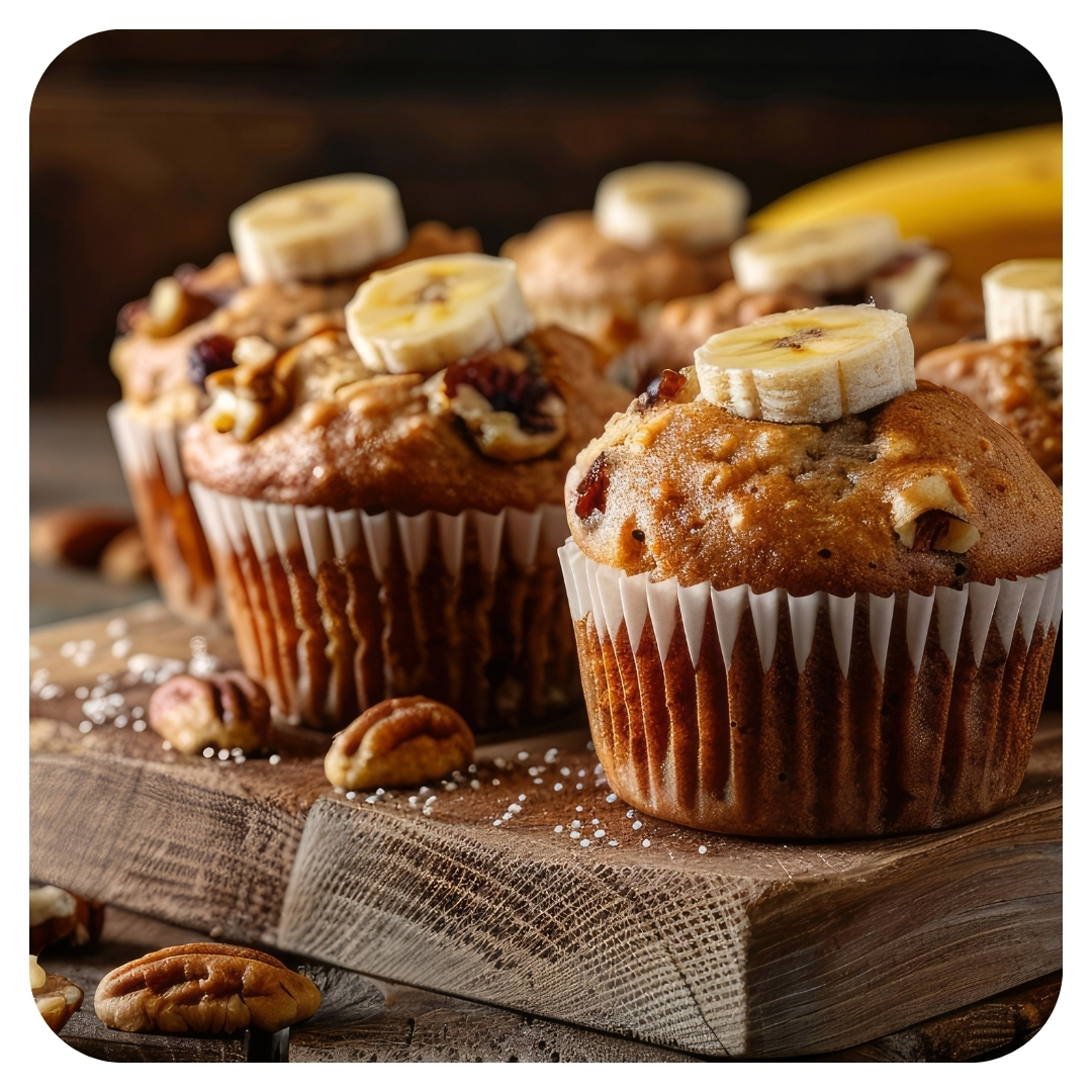Frozen Banana Nut Muffin Batter 1 Banana nut muffin