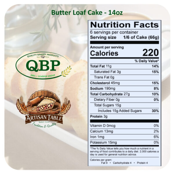 Butter Loaf Cake - 12/14oz - Image 6