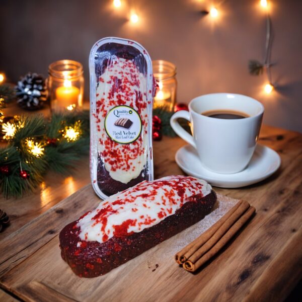 Red Velvet Mini Loaf Cake w/ Icing - 24/3.75oz - Image 3