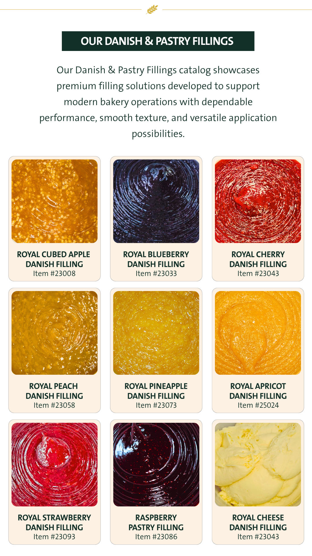 Danish and Pastry Filling