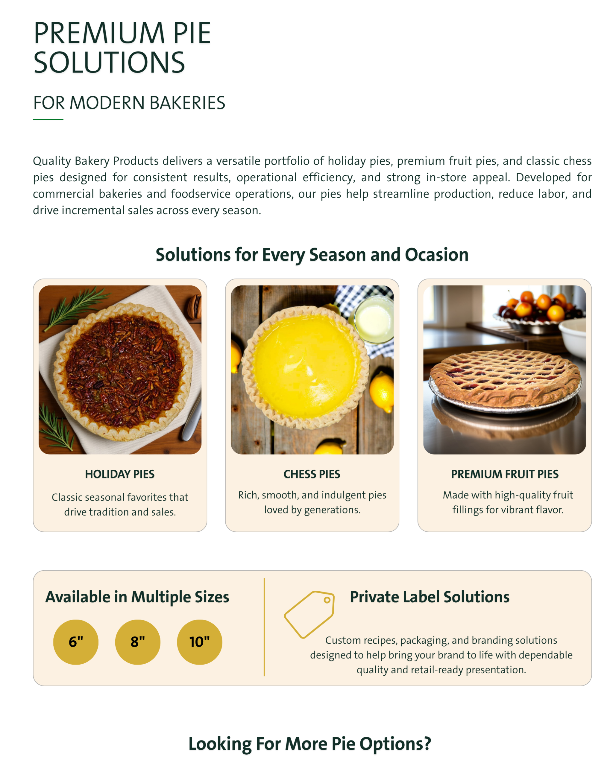 Pie solutions